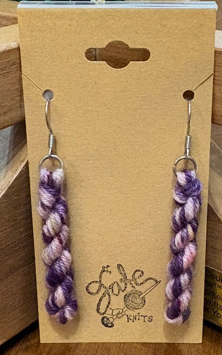 Handmade Yarn Skein Earrings