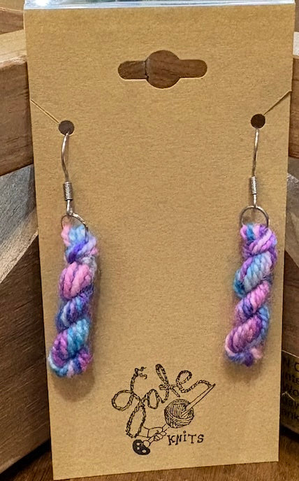 Handmade Yarn Skein Earrings