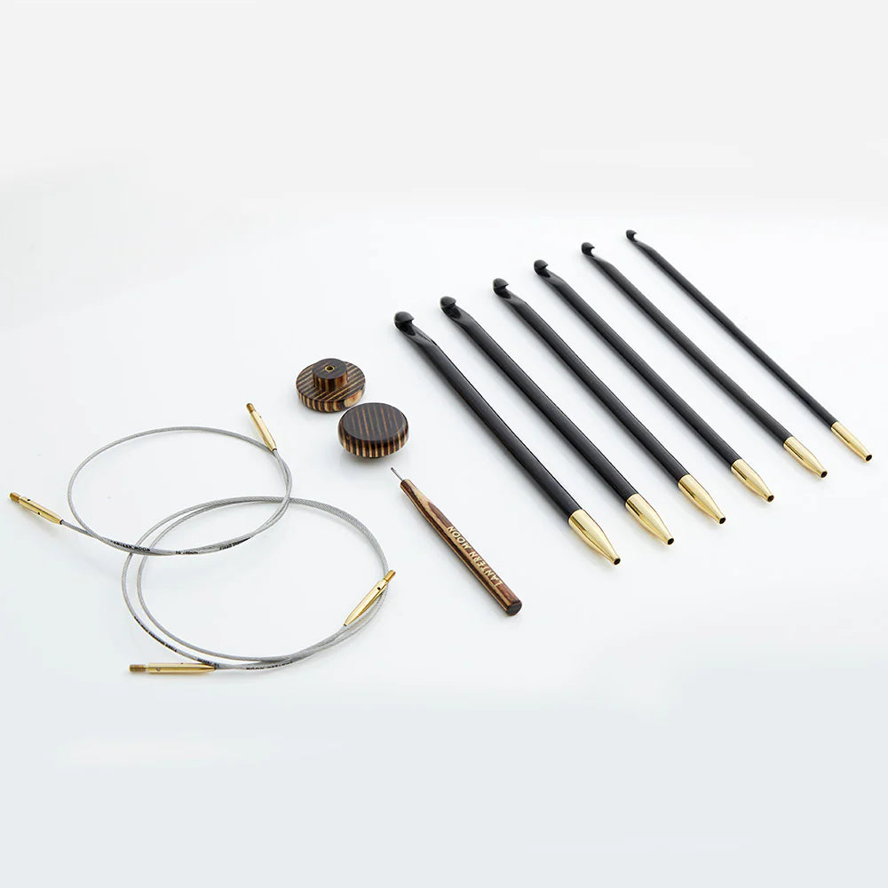 Interchangeable Ebony Tunisian Crochet Hooks