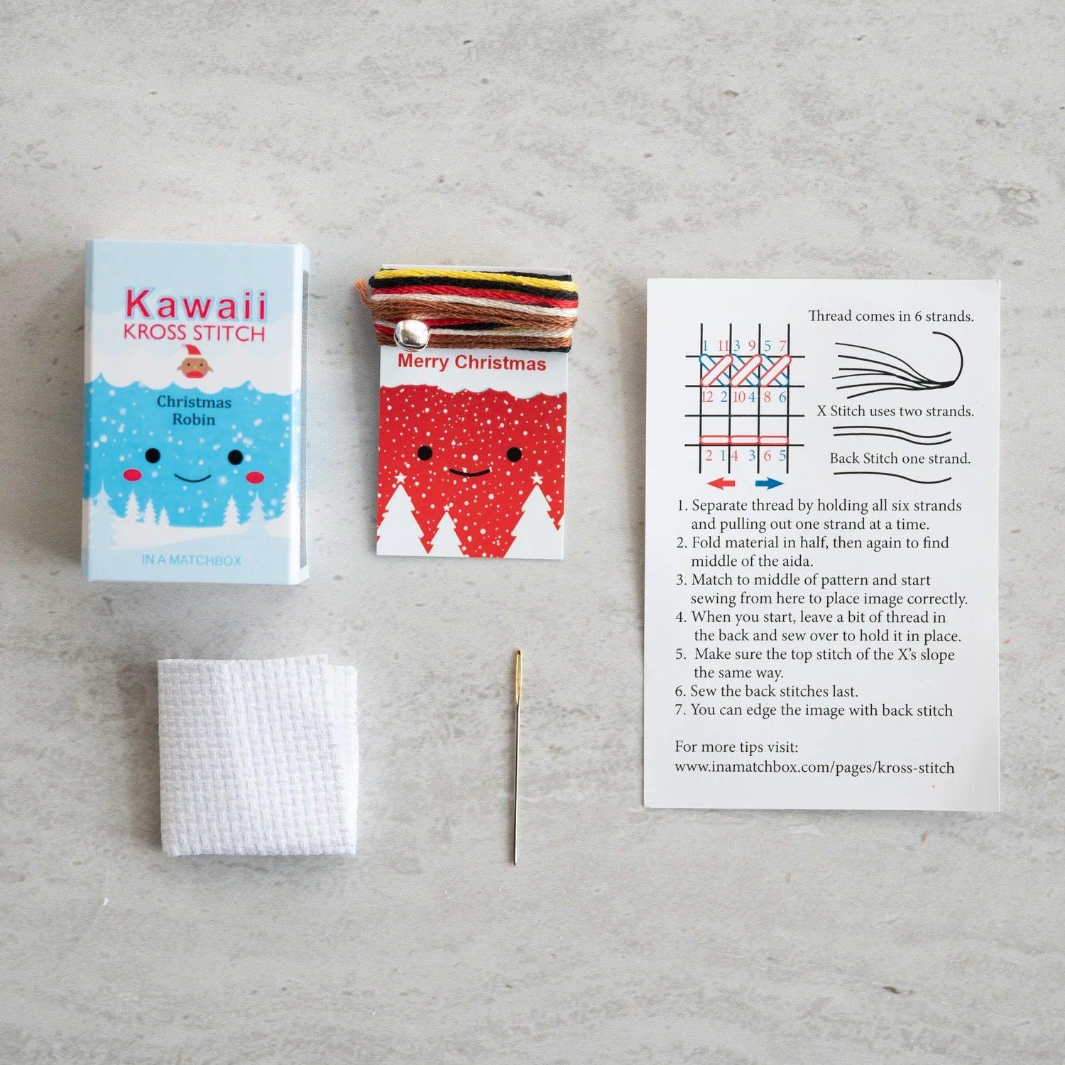 Kawaii Matchbox Cross Stitch Kits – Rabbit Row Yarns & Haberdashery